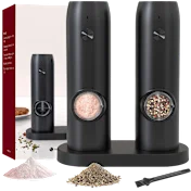 2-Pack: Krediz Electric Salt & Pepper Grinder