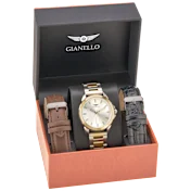 Gianello Select Interchangeable 3 Strap Watch Set