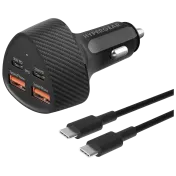 HyperGear Speedboost Quad 77W Car Charger Kit
