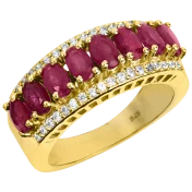 The Eight-Gemstone Ring Band