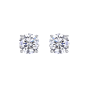 Saffron 2 Carat TW Moissanite Stud Earrings