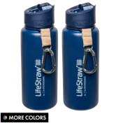 2-Pack: LifeStraw Go 24oz Stainless Steel Insulated Water Filter Bottle