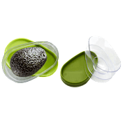Paquete de 2: Recipiente de Almacenamiento para Aguacates con Tapa a Presión de Two Elephants