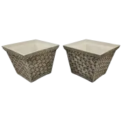 The Square Washed Sandstone Planters