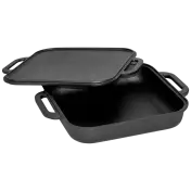 Jim Beam Cast Iron Skillet & Griddle Set