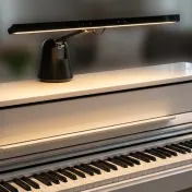 The Powder-Coated Piano Lamp