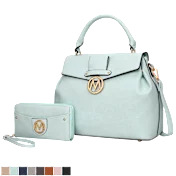 MKF Collection Aurora Satchel Handbag & Wallet Set by Mia K