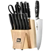 The 15-Piece Dishwasher-Safe Knife Block Set