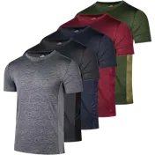Paquete de 5: Camisetas Deportivas de Alto Rendimiento Nextex Dry Fit para Hombre