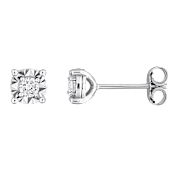 The Lab-Grown Diamond Solitaire Stud Earrings