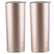 2-Pack: BUILT 20oz Double Wall Stainless Steel Tumblers