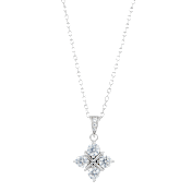 Savvy Cie 4 CZ Grid Drop Pendant