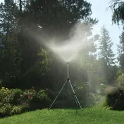 The Gentle Shower Wide Coverage Tripod Sprinkler