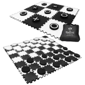 The Giant Checkers and Tic-Tac-Toe Game