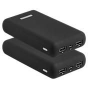 2-Pack: PowerXcel Mega Power Compact 20,000 mAh Power Banks