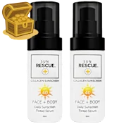 2-Pack: Sun Rescue SPF 40 Tinted Collagen Sunscreen with Vitamin C