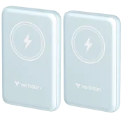2-Pack: Verbatim Charge 'n' Go Magnetic Wireless Power Bank 10,000 mAh