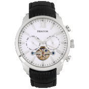 Heritor Arthur Reloj Semi-Esqueleto Automático con Correa de Cuero