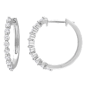 The Lab-Grown Diamond Hoop Earrings