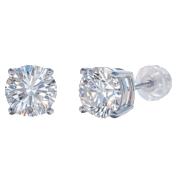 Saffron 2 Carat TW Moissanite Stud Earrings