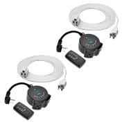 2-Pack: ClearPower Outdoor Lighting Timer with Indoor/Outdoor Extension Cord