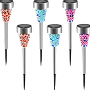 Paquete de 6: Luces Solares para Senderos de Jardín Fresh Fab Finds