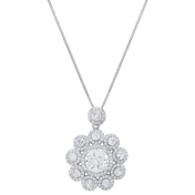 The Moissanite Floral Bouquet Necklace