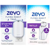 Zevo Flying Insect Trap Starter Kit & Cartridges
