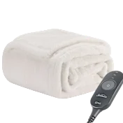 Sunbeam Heated Faux Fur Throw Blanket