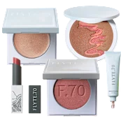 Flyte.70 Set de 5 Piezas de Labiales y Maquillaje para el Rostro Laqueados
