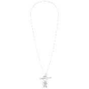 Donatello Gian Crystal Toggle Necklace