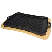 Jim Beam Cast Iron Grill Pan Set