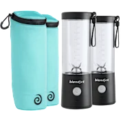2-Pack: BlendJet 2 Portable Blenders with Insulated Sleeves