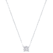 Saffron 0.5 Carat TW Moissanite Pendant Sterling Silver Necklace