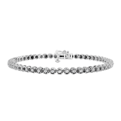 The Round Cut Lab Grown Diamond Tennis Bracelet