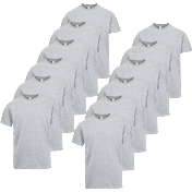 Paquete de 12: Camiseta de Manga Corta para Hombre GBH Premium de Algodón Gru...