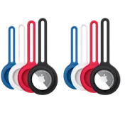 8-Pack: Hypergear AirCover Silicone Loop for AirTag (Multi-Color)