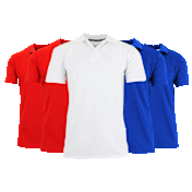 Paquete de 5: Camisa Polo de Manga Corta para Hombre Galaxy by Harvic con Tec...