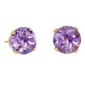The Classic Amethyst Stud Earrings