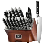 The 19-Piece Knife Set With Labeled Storage Block
