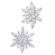 Savvy Cie Cubic Zirconia Cluster Stud Earrings