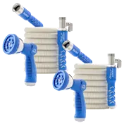 2-Pack: Pocket Hose 50-Foot Expandable Garden Hoses with Hand Sprayers