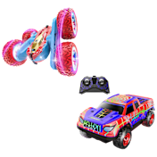 Paquete de 2: Hakol Camión Araña con Control Remoto y Auto Acrobático 4WD VRG