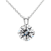The One-Carat Moissanite Solitaire Necklace