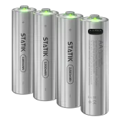 The USB-Rechargeable AA Battery Set