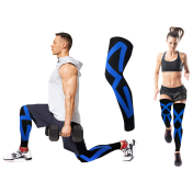 2-Pack: Extreme Fit Kinesio Tape Knee & Calf Compression Sleeve