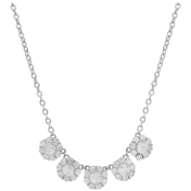The Moissanite Floral Cluster Necklace