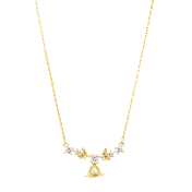 Savvy Cie Cubic Zirconia Bar Necklace