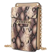 MKF Collection Yael Faux Snake Embossed Phone Crossbody Bag by Mia K.