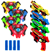 2 or 4-Pack: USA Toyz Rechargeable Laser Tag Game